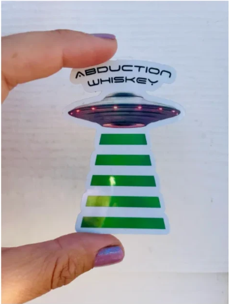 Abduction Whiskey Sticker